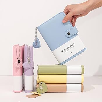 Amazon | MINUIT マカロン バインダー A5 A6 プランナー 6リング